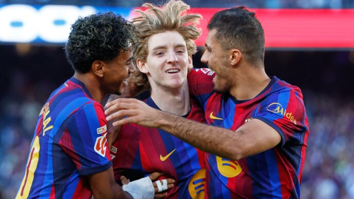 Barcelona se mantiene invicto tras vencer 3-0 a Getafe en La Liga