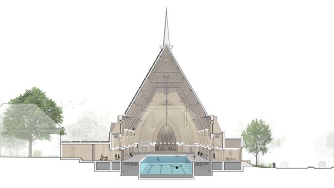 Iglesia de Heerlen se transformará en una piscina pública moderna